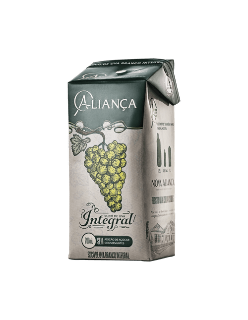 Suco Integral Uva Branco Aliança Caixa 200ml