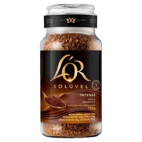 Café Solúvel Liofilizado Intense Rico & Aromático L'or Vidro 130g