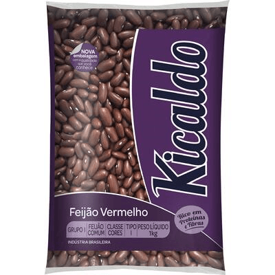 Feijao Kicaldo 1kg Vermelho