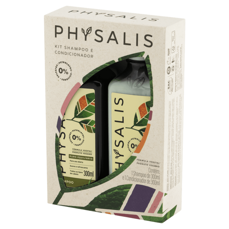 Kit-Shampoo---Condicionador-Aloe-Vera-e-Capim-Santo-Physalis-Puro-Equilibrio-300ml-Cada