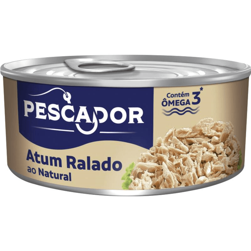 Atum-Ralado-ao-Natural-Pescador-Lata-140g