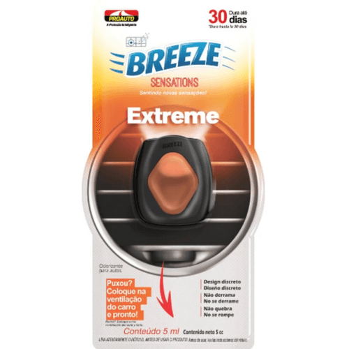 Odorizador Automotivo Extreme Proauto Breeze Sensations Blister 5ml