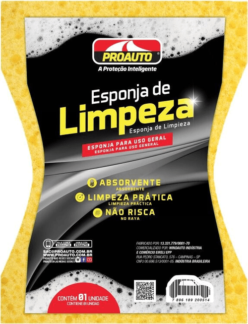 Esponja De Limpeza Proauto Fd-50 Unidade Unidadeade