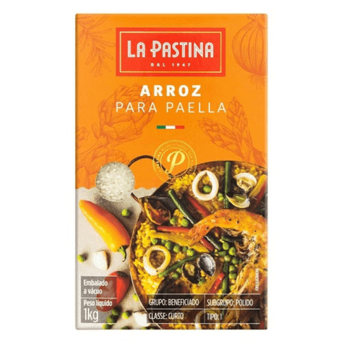 Arroz para Paella Tipo1 La Pastina Caixa 1Kg