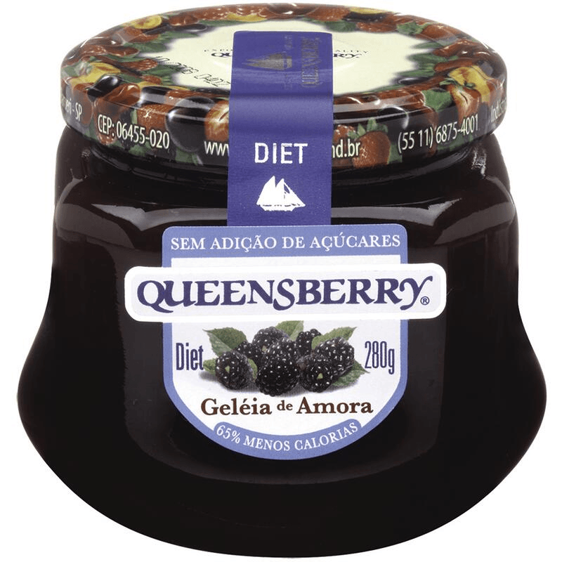 Geleia-Amora-Diet-sem-Adicao-de-Acucar-para-Dietas-com-Ingestao-Controlada-de-Acucares-Queensberry-Vidro-280g