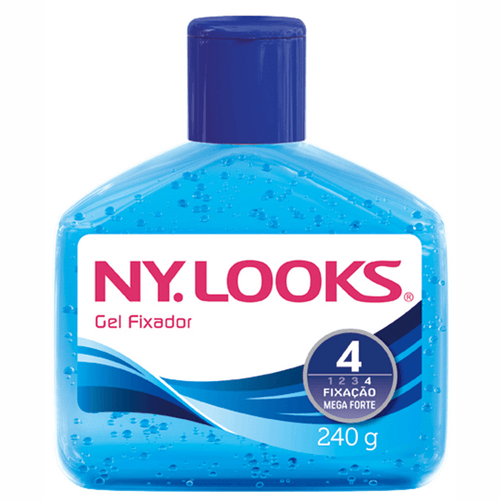 Gel Fixador Condicionante 4 Mega Forte Ny. Looks Frasco 240g