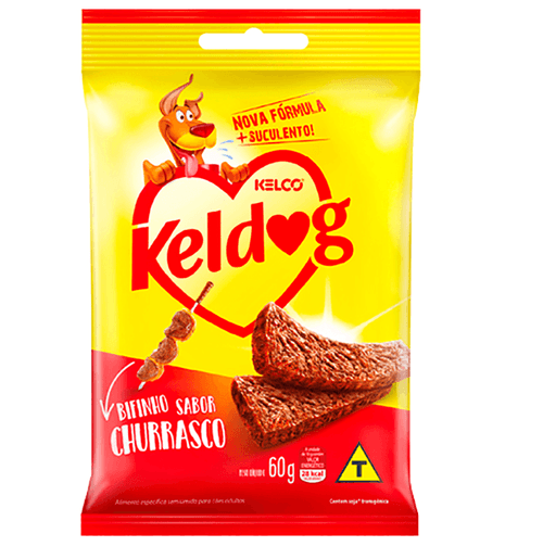 Bifinho para Cães Adultos Churrasco Keldog Pacote 60g