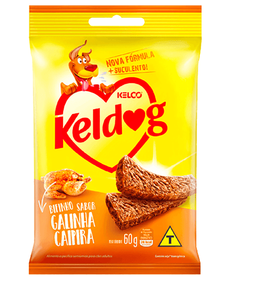 Alimento Keldog Para Cães Bifinho Galinha Caipira 60g