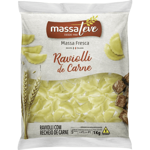 Ravioli Fresc Massaleve 1kg-Pc Carne