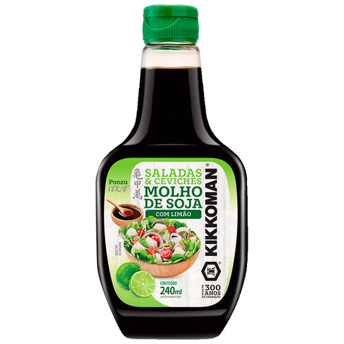 Molho de Soja com Limão Kikkoman Squeeze 240ml
