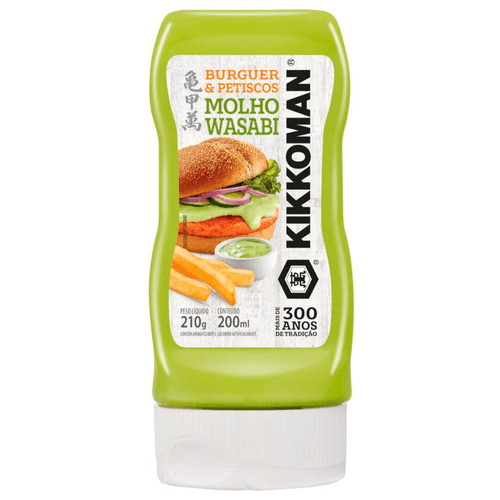 Molho Wasabi Kikkoman Squeeze 210g