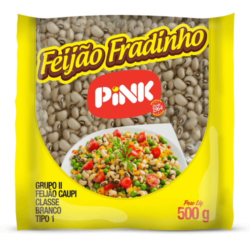 Feijão Fradinho Pink Pacote 500g