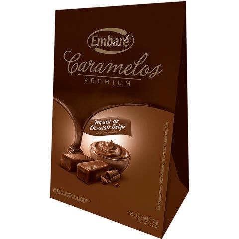 Caramelo Embaré Premium Mousse de Chocolate Belga 120g