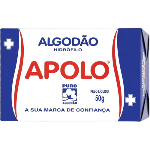 Algodão Apolo Hidrófilo Rolo Caixa 50 g