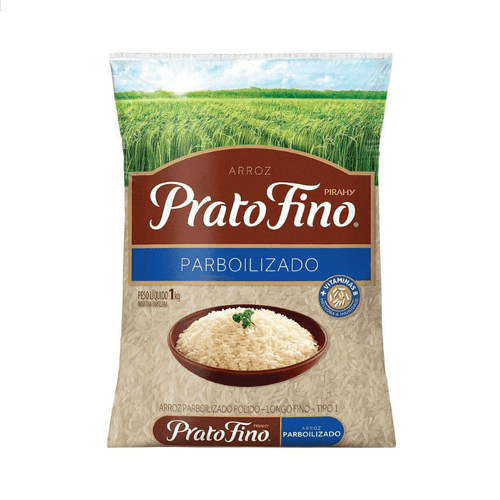 Arroz Prato Fino Parboilizado 1kg