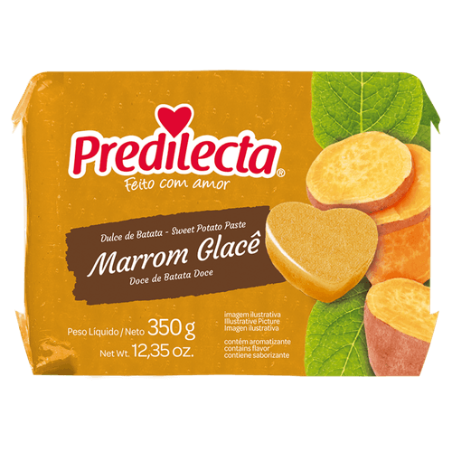 Marrom-Glacê Doce de Batata-Doce Predilecta Pacote 350g
