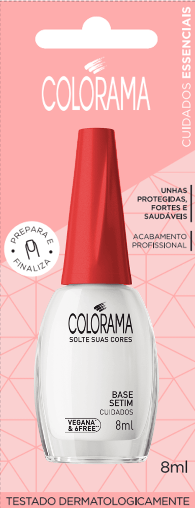 Esmalte Longa Duração Bl Cuidados Base Setim Colorama 8Ml