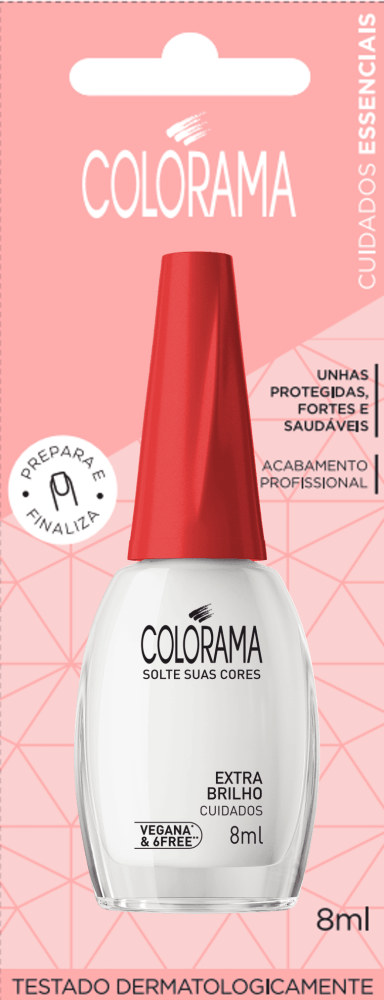 Esmalte Longa Duração Bl Cuidados Extra Brilho Colorama 8Ml