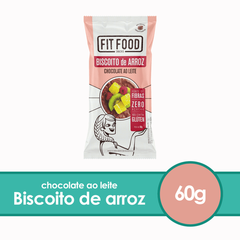 Biscoito-de-Arroz-Integral-Cobertura-Chocolate-ao-Leite-Zero-Acucar-Fit-Food-Pacote-60g-4-Unidades