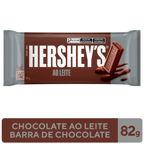 Chocolate ao Leite Hershey's Pacote 82g