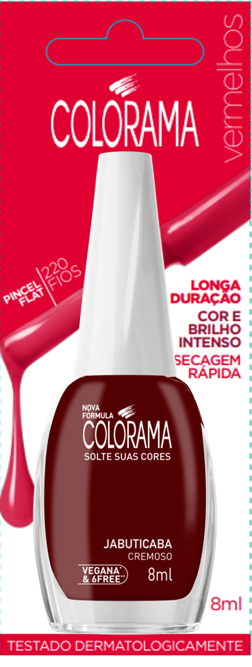 Esmalte Longa Duração Cremoso Bl Jabuticaba Colorama 8Ml