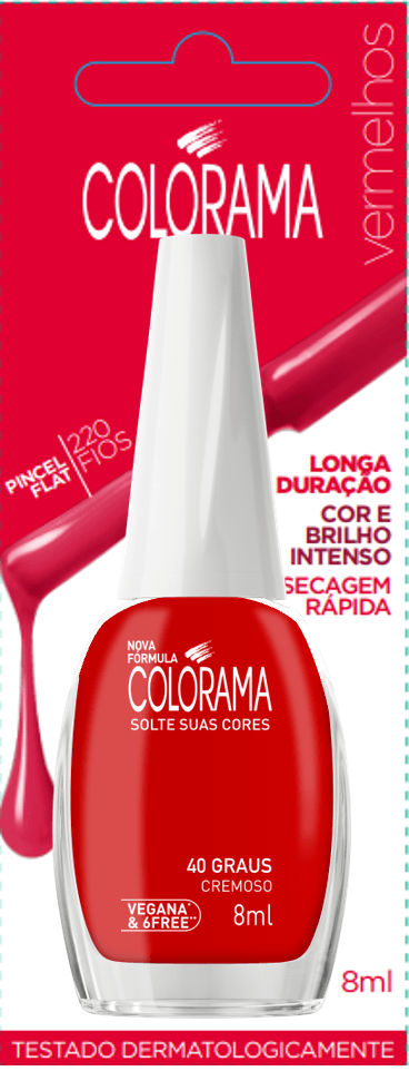 Esmalte Longa Duração Cremoso Bl 40 Graus Colorama 8Ml