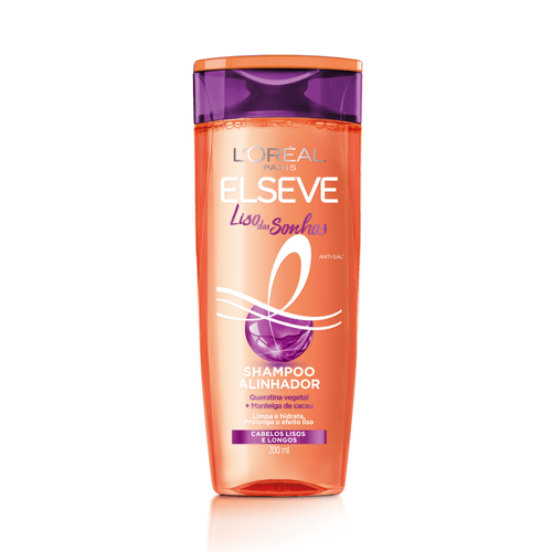 Shampoo L'Oréal Paris Elseve Liso Dos Sonhos, 200Ml