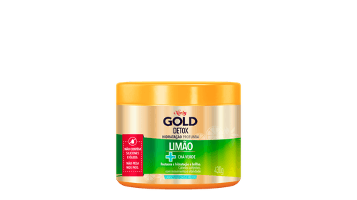 Creme De Tratamento Niely Gold Detox Limão + Chá Verde, 430G