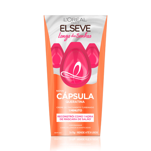 Cápsula De Tratamento L'Oréal Elseve Longo Dos Sonhos, 15G