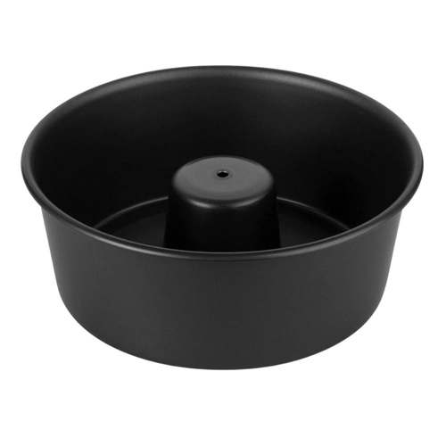 Forma De Bolo Multiflon Antiaderente Redonda Com Cone Preta 20Cm