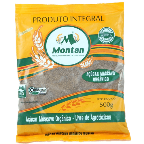 Açúcar Mascavo Orgânico Montan 500g