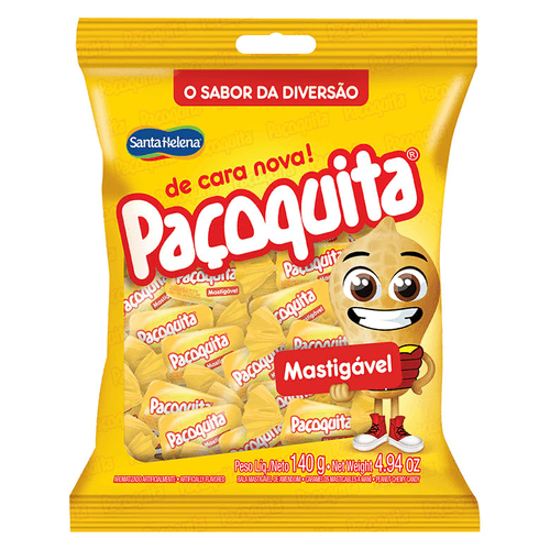 Bala Mastigável de Amendoim Paçoquita Pacote 140g