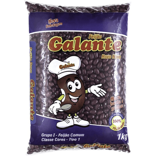 Feijão Roxo Galante Pacote 1 Kg