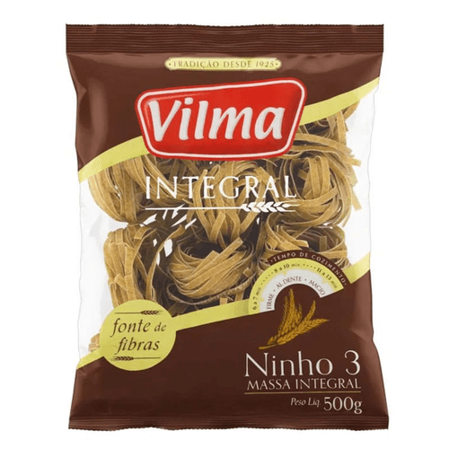 Macarrão Integral Vilma Ninho Nº3 500 g