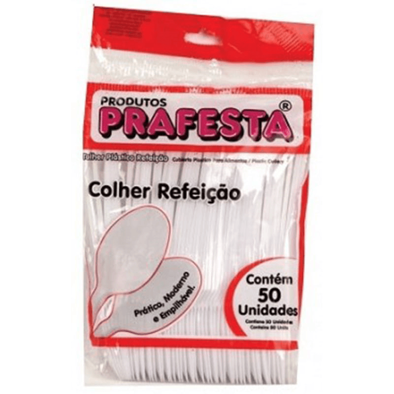 Colher-Descartavel-Prafesta-Cristal-Pacote-com-50-Unidades