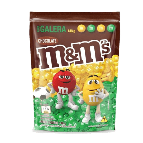 Confeito de Chocolate ao Leite M&M's Para Galera Sachê 148g