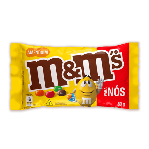 Chocolate M&M'S Amendoim Para Nós 80g