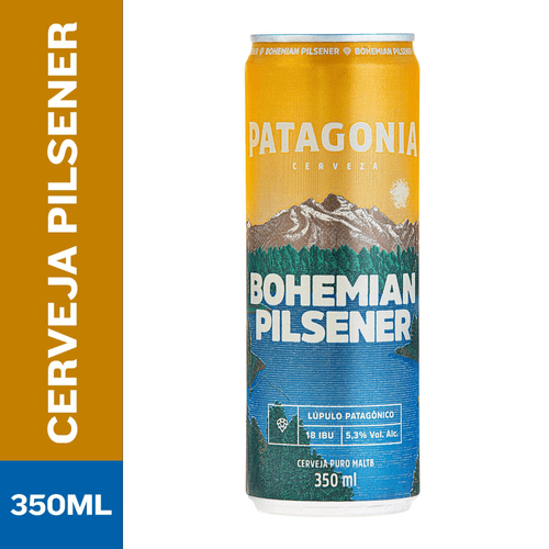 Cerveja Patagonia Bohemian Pilsener 350ml Lata