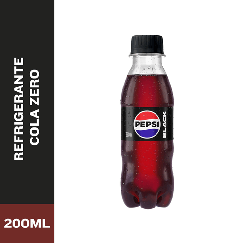 Refrigerante Pepsi Black Sem Açúcar 200ml Garrafa Pet