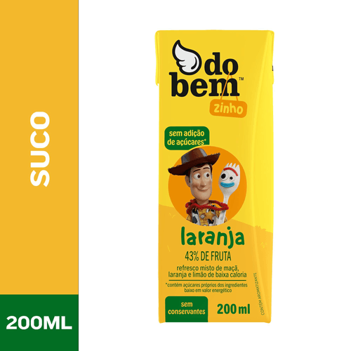 Suco Pronto Do Bem Todo Dia Laranja Tetra Pak 200ml