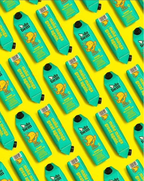 Bebida de Fruta com Polpa de Manga e Suco de Maçã sem Adição de Açúcar Do Bem Caixa 1l