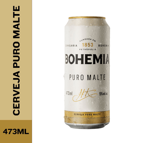 Cerveja Bohemia Puro Malte 473ml Lata