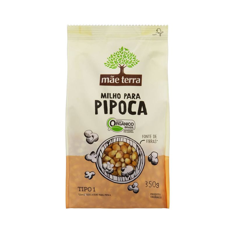 Milho-para-Pipoca-Tipo-1-Organico-Mae-Terra-Pacote-350g