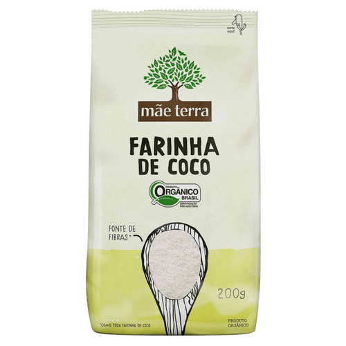 Farinha de Coco Orgânica Mãe Terra Pacote 200g