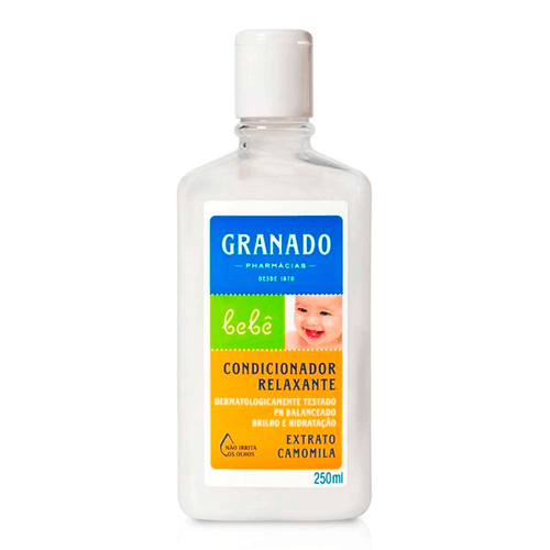 Condicionador Relaxante Brilho e Hidratação Extrato Camomila Granado Bebê Frasco 250ml