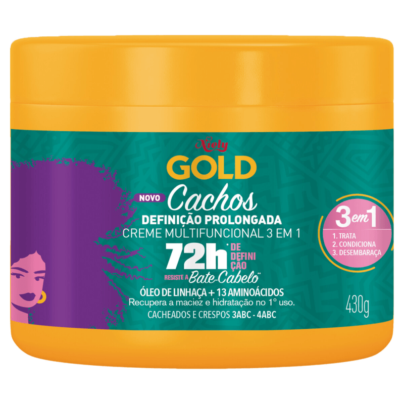 Creme-Multifuncional-3-em-1-Niely-Gold-Cachos-Definicao-Prolongada-Pote-430g