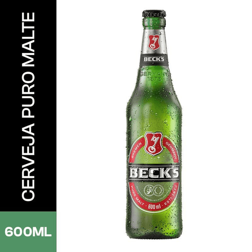 Cerveja Becks Puro Malte 600ml Garrafa