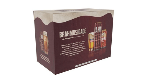 Kit Cerveja Brahma Duplo Malte 6x350ml +Copo 300ml