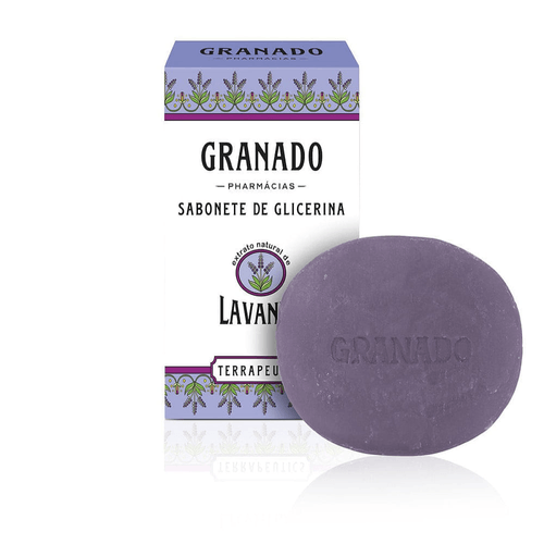 Sabonete em Barra de Glicerina Extrato Natural de Lavanda Granado Terrapeutics Caixa 90g