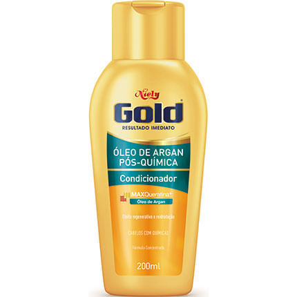 Condicionador Niely Gold Óleo De Argan Pós Química, 200Ml